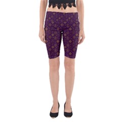 Moon Stars Pattern Yoga Cropped Leggings by Sabxi