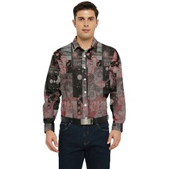 Aesthetic , Aesthetic, Dark Men s Long Sleeve Pocket Shirt  by kyorashop23
