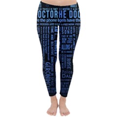 Doctor Who Tardis Classic Winter Leggings by Cemarart