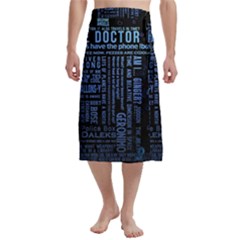 Doctor Who Tardis Traditional Men s Hawaiian Lavalava Ie Faitaga Wrap Skirt by Cemarart