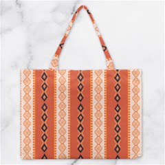 Geometrical Geometric Pattern Zipper Medium Tote Bag by Sabxi