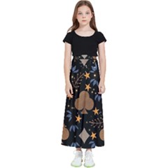 Seamless Pattern Repeat Repetition Kids  Flared Maxi Skirt by Sabxi