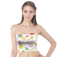 Pattern Seamless Texture Fruit Tube Top by Sabxi