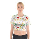 Pattern Seamless Texture Fruit Cotton Crop Top View1