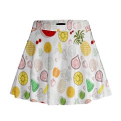 Pattern Seamless Texture Fruit Mini Flare Skirt by Sabxi