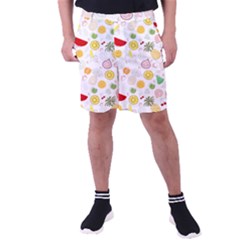 Pattern Seamless Texture Fruit Men s Pocket Shorts by Sabxi