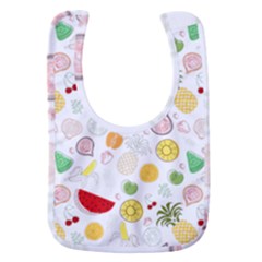 Pattern Seamless Texture Fruit Baby Bib by Sabxi