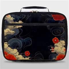 Korean Art Flowers Asian Pattern Full Print Lunch Bag by Sabxi