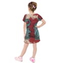 birds Kids  Short Sleeve Velvet Dress View2