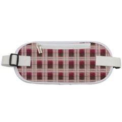 Retro 60s 50s Plaid Pattern 2 Rounded Waist Pouch by violetheavensky