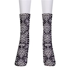 Gothic Leaf Pattern 4 Crew Socks by violetheavensky