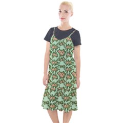 Retro 1880s Flowers Pattern 5 Camis Fishtail Dress by violetheavensky