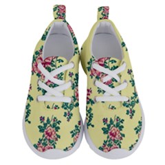 Retro 1880s Flowers Pattern 8 Running Shoes by violetheavensky