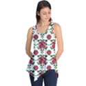 Retro 1880s Flowers Pattern 2 Sleeveless Tunic View1