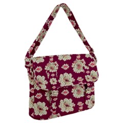 Retro 1880s Flowers Pattern Buckle Messenger Bag by violetheavensky
