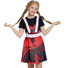 Red Yin Yang Dragons Kids  Apron Dress by JeffBartels