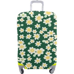 Mid Century Retro Floral 1970s 1960s Pattern 93 Luggage Cover (large) by violetheavensky