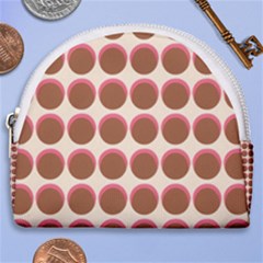 Retro 40s 50s Cupcake Pattern Horseshoe Style Canvas Pouch by violetheavensky