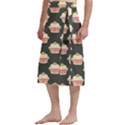 Retro 40s 50s Cupcake Pattern 4 Traditional Men s Hawaiian Lavalava Ie Faitaga Wrap Skirt View2