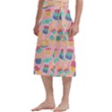 Ice Cream Donut Sweets Candie Traditional Men s Hawaiian Lavalava Ie Faitaga Wrap Skirt View2