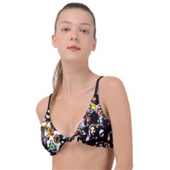 Jesus Christ Modern Halftone Pattern Knot Up Bikini Top by snek