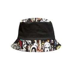 Jesus Christ Modern Halftone Pattern Inside Out Bucket Hat (kids) by snek