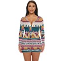 Tribal Collection 1 Long Sleeve Boyleg Swimsuit View1