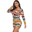 Tribal Collection 5 Long Sleeve Boyleg Swimsuit View2