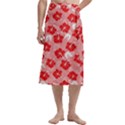 Hibiscus flowers with Dhari (Royal Pink) on Traditional Men s Hawaiian Lavalava View3