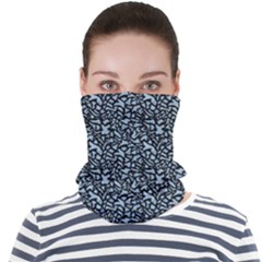 Blue Giraffe Pattern Face Seamless Bandana (adult) by DinkovaArt