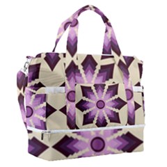 Pattern Design Star Snowflake Sports Shoulder Bag With Shoes Compartment by Sabxi