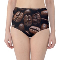 Coffee Beans Classic High-waist Bikini Bottoms by Sabxi