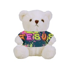 Neon Jesus 8375771 Full Print Cuddly Teddy Bear by Jabberwonkers