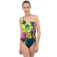 Neon Jesus 8375771 Classic One Shoulder Swimsuit by Jabberwonkers