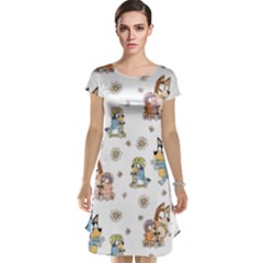 Bluey, Bluey Merch, Bluey Pattern, Bluey Bluey, Bingo, Bluey Design, Bluey Dog Cap Sleeve Nightdress by avitendut