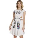 Bluey, Bluey merch, Bluey pattern, Bluey Bluey, bingo, Bluey design, bluey dog Cap Sleeve High Waist Dress View1