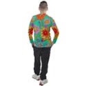 Mid Century Retro Floral 1970s 1960s Pattern 58 Men s Pique Long Sleeve T-Shirt View2