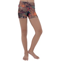 Abstraction 22 Kids  Lightweight Velour Yoga Shorts by bestdesignintheworld