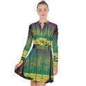 Nature Swamp Water Sunset Spooky Night Reflections Bayou Lake Long Sleeve Panel Dress View1