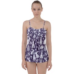 Easter Bunny Pattern Babydoll Tankini Set by Valentinaart