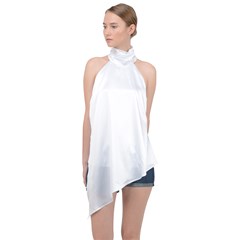 Halter Asymmetric Satin Top Icon