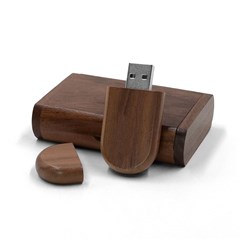 Wood Oval USB Flash Drive Icon