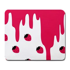 Melting Strawberry Large Mouse Pad (rectangle) by strawberrymilk