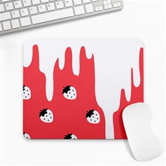 Melting White Chocolate (rose) Large Mouse Pad (rectangle) by strawberrymilk