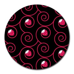 20130503 Oriental Black 8  Mouse Pad (round) by strawberrymilk