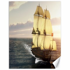 French Warship Canvas 18  X 24  (unframed) by gatterwe