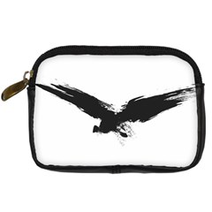 Grunge Bird Digital Camera Leather Case by magann