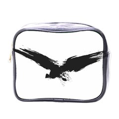 Grunge Bird Mini Travel Toiletry Bag (one Side) by magann