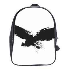 Grunge Bird School Bag (xl) by magann