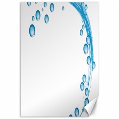 Water Swirl Canvas 12  X 18  (unframed) by magann